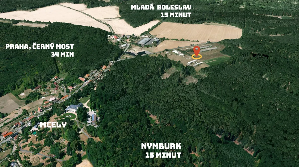 Dojezd z Mcel: Praha-Černý Most 34 minut, Mladá Boleslav a Nymburk 15