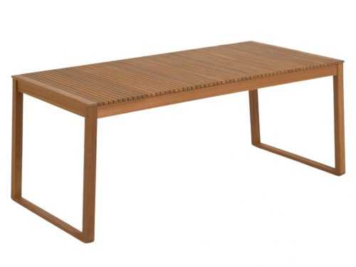 Přírodní dřevěný zahradní stůl LaForma Emili 190 x 90 cm