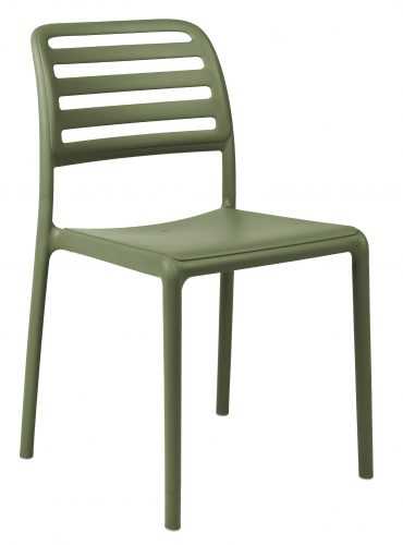 SitBe Zelená plastová zahradní židle Beno