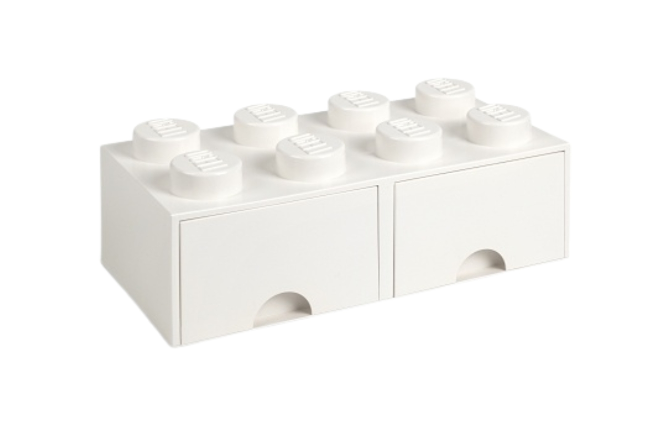 Bílý úložný box LEGO® Storage 25 x 50 cm