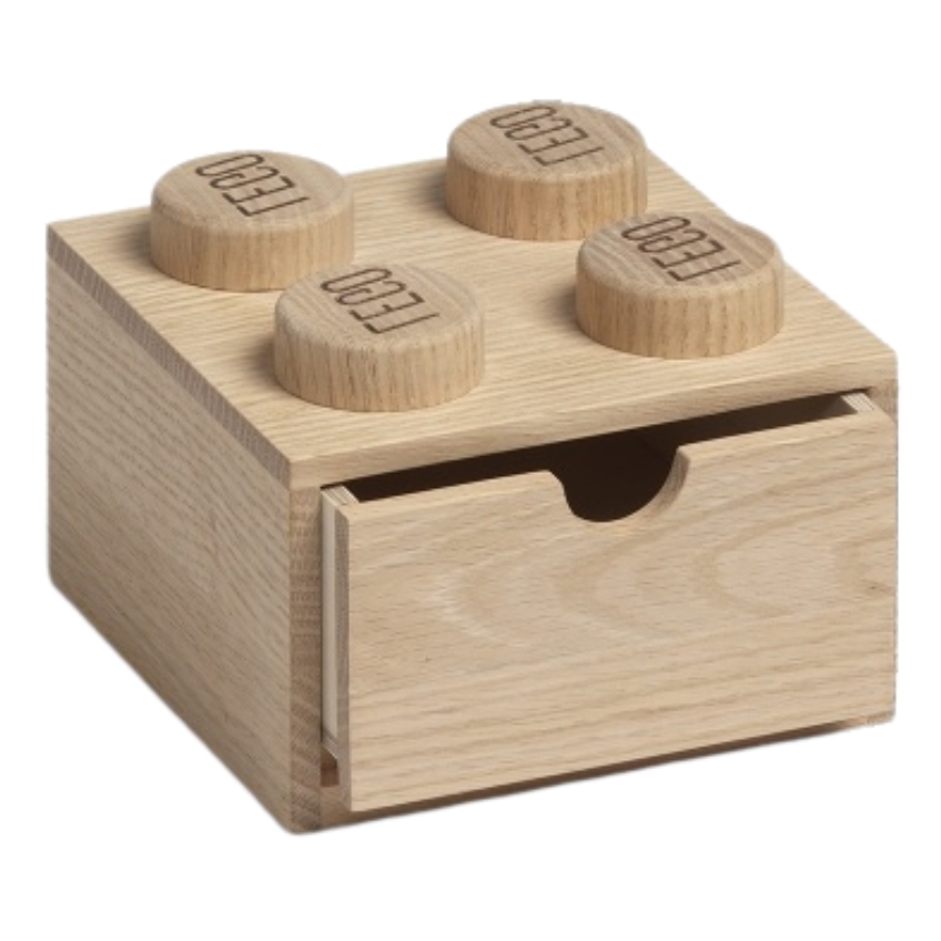 Světlý dubový úložný box LEGO® Storage 16 x 15 cm