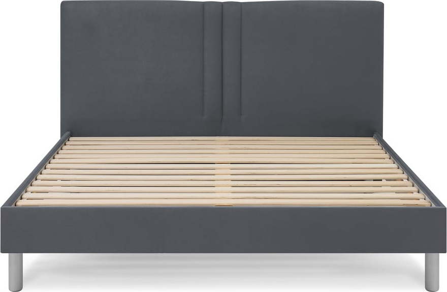 Černá čalouněná dvoulůžková postel s roštem 160x200 cm Kerry - Bobochic Paris
