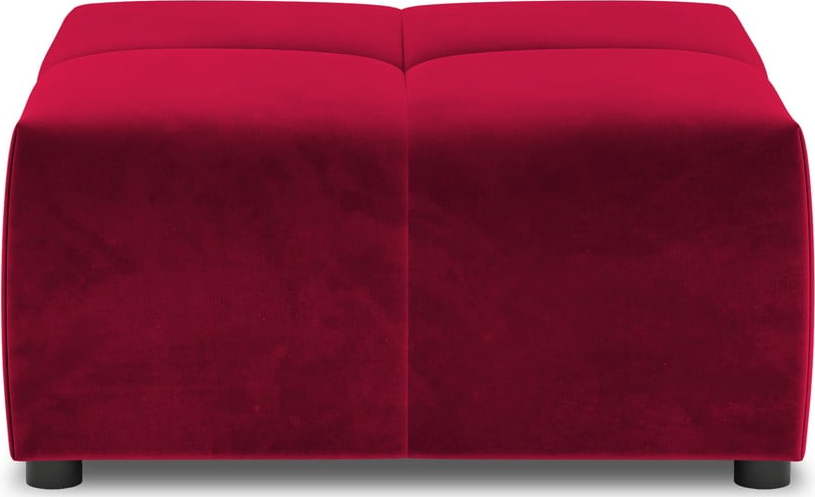 Červený sametový modul pohovky Rome Velvet - Cosmopolitan Design