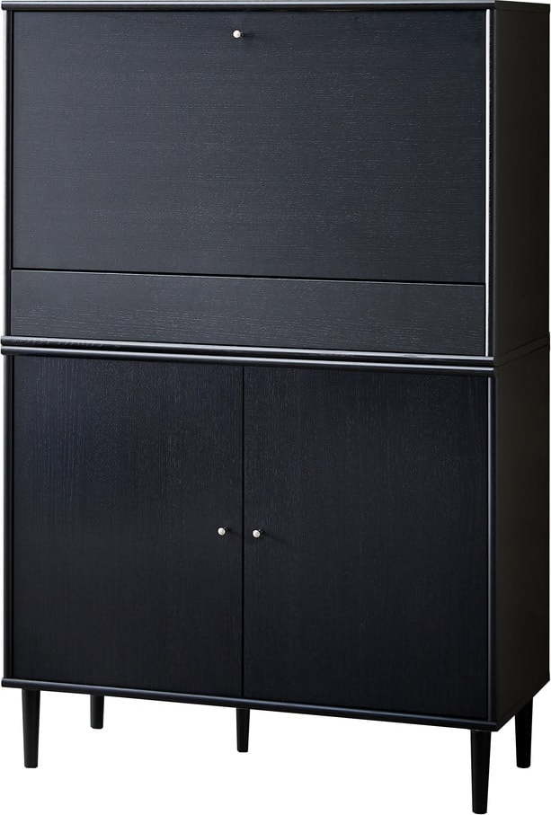 Černá vinotéka v dekoru jasanu 89x136 cm Mistral - Hammel Furniture