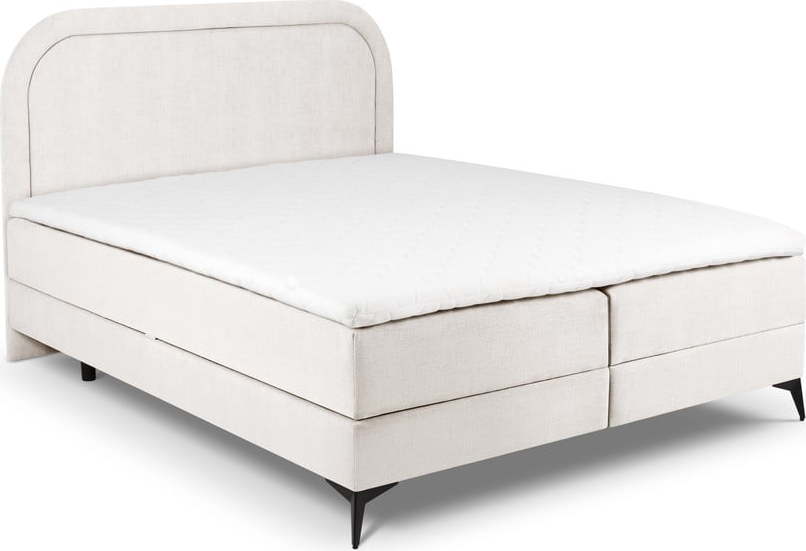 Béžová boxspring postel s úložným prostorem 160x200 cm Eclipse – Cosmopolitan Design