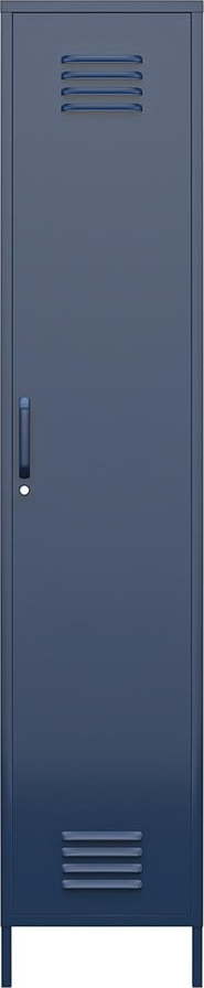Modrá kovová skříňka 38x185 cm Bradford - Queer Eye
