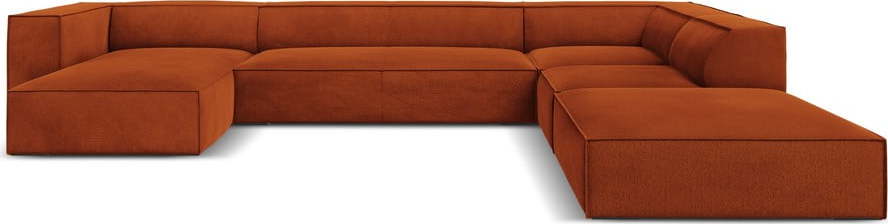 Oranžová rohová pohovka (pravý roh) Madame – Windsor & Co Sofas