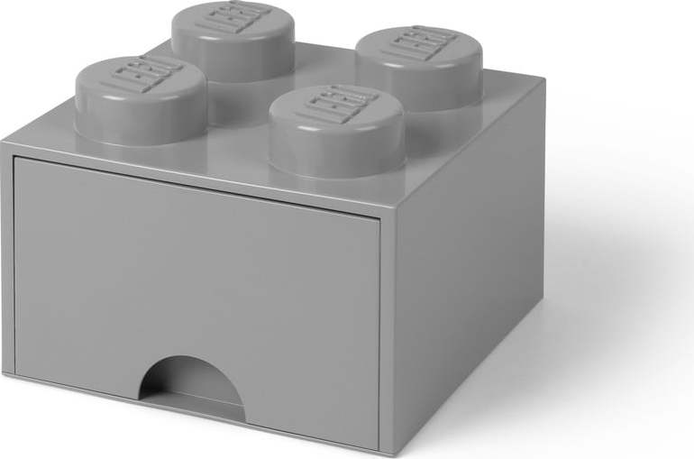 Šedý úložný box čtverec LEGO®