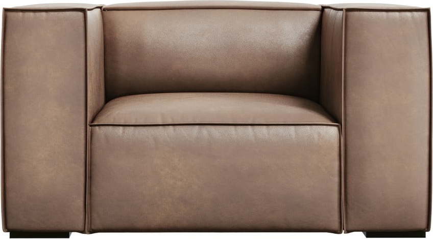 Světle hnědé kožené křeslo Madame – Windsor & Co Sofas