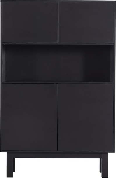 Černá skříňka z borovicového dřeva 110x170 cm Finca – WOOOD