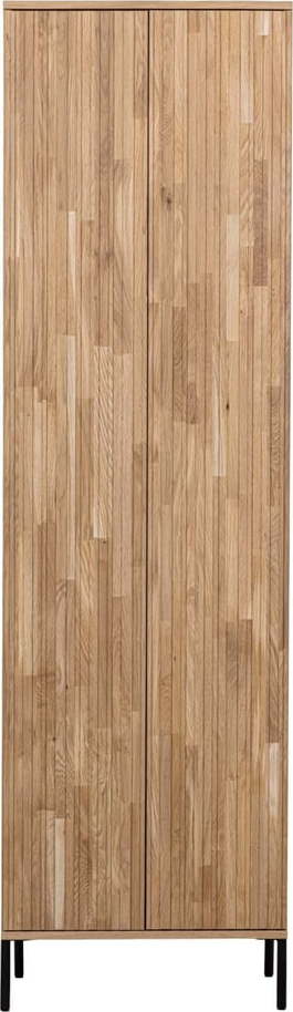 Skříňka z dubového dřeva v přírodní barvě 60x210 cm Gravure – WOOOD