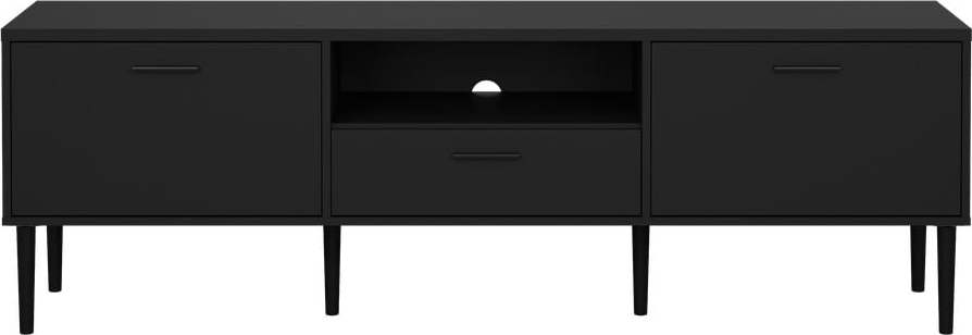 Černý TV stolek 177x57 cm Media – Tvilum