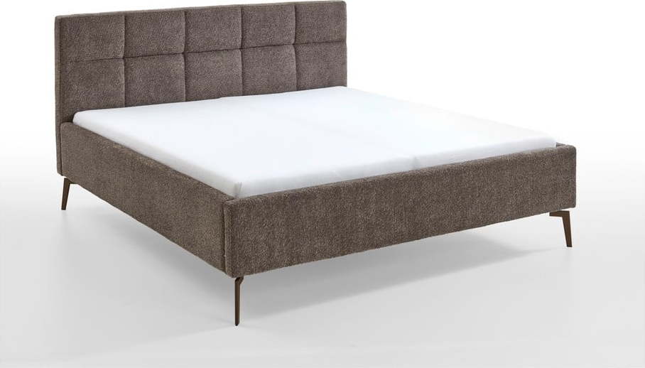 Hnědá čalouněná dvoulůžková postel 180x200 cm Venezia – Meise Möbel