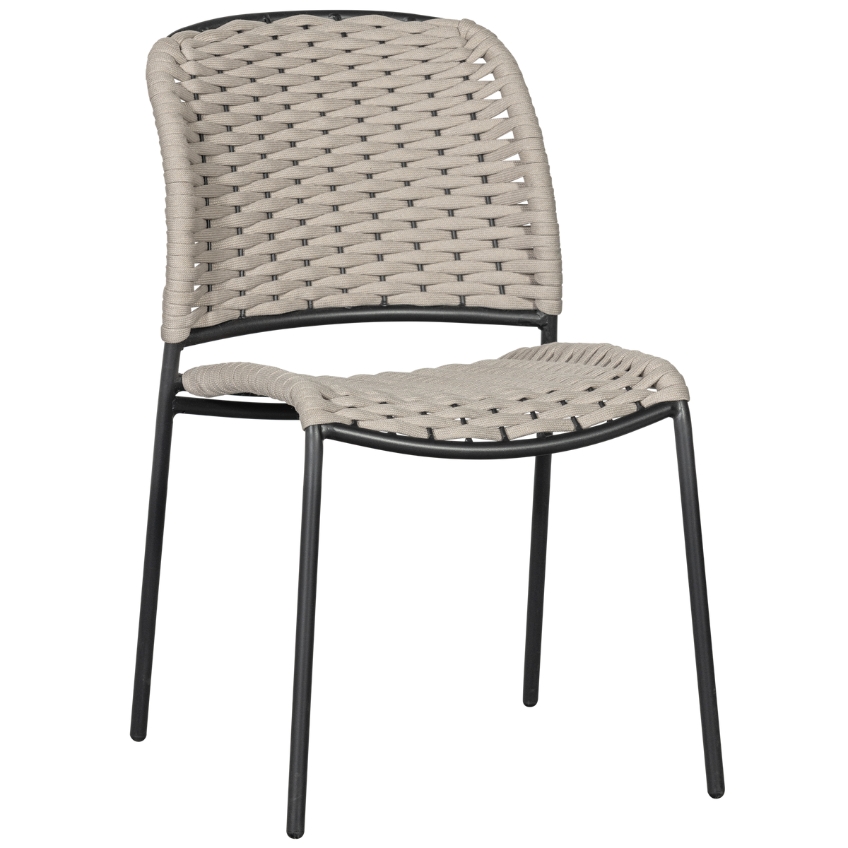 Hoorns Béžová hliníková zahradní židle Tiga