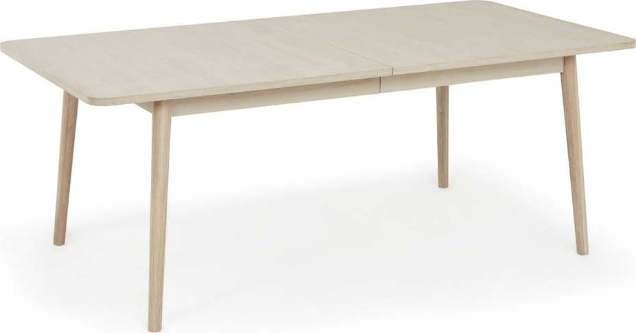 Rozkládací jídelní stůl s deskou v dubovém dekoru v přírodní barvě 95x170 cm Porto – Furnhouse