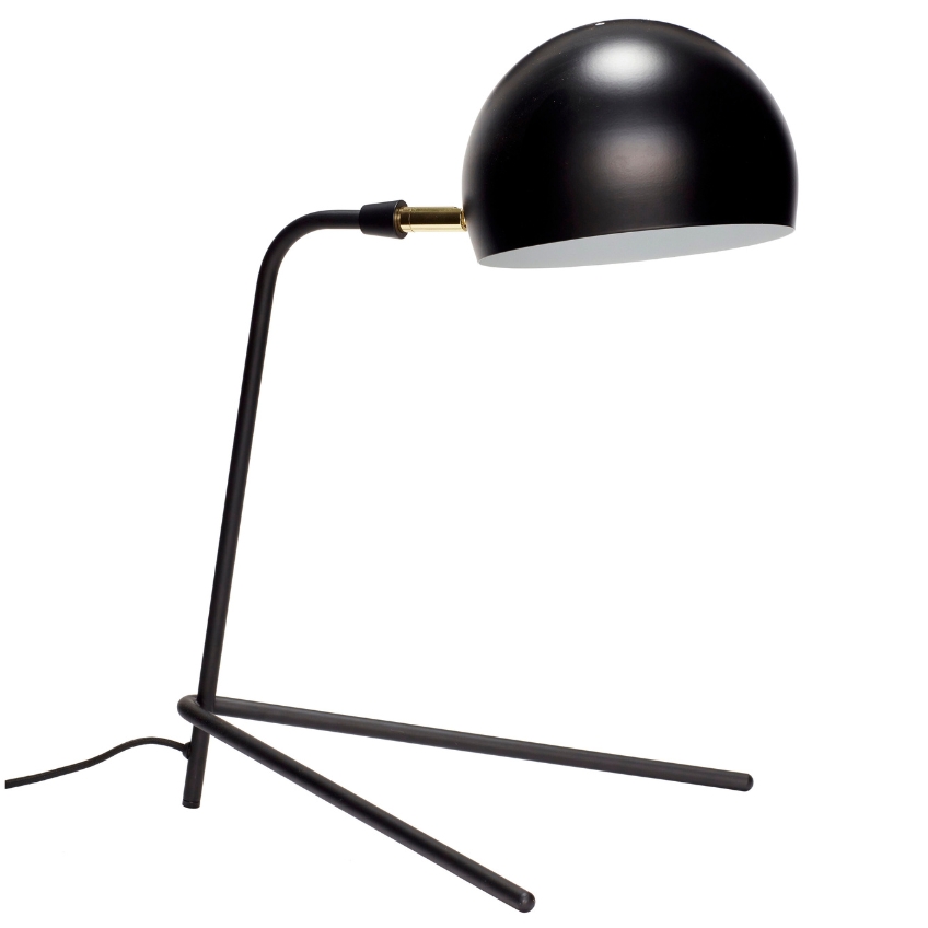 Černá kovová stolní lampa Hübsch Peace