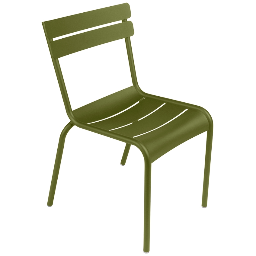 Zelená kovová zahradní židle Fermob Luxembourg - odstín pesto
