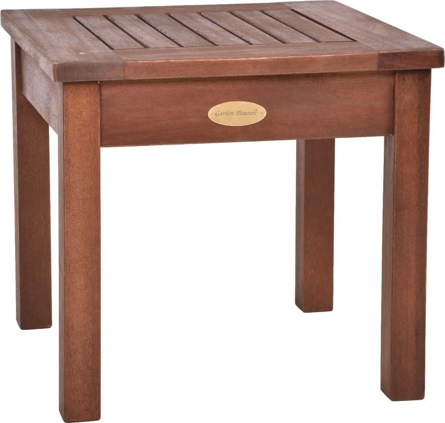 Zahradní odkládací stolek z eukalyptového dřeva 40x40 cm Sonora – Garden Pleasure
