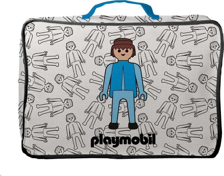 Bílý látkový dětský organizér na hračky 25x11x36 cm Everywhere – Playmobil