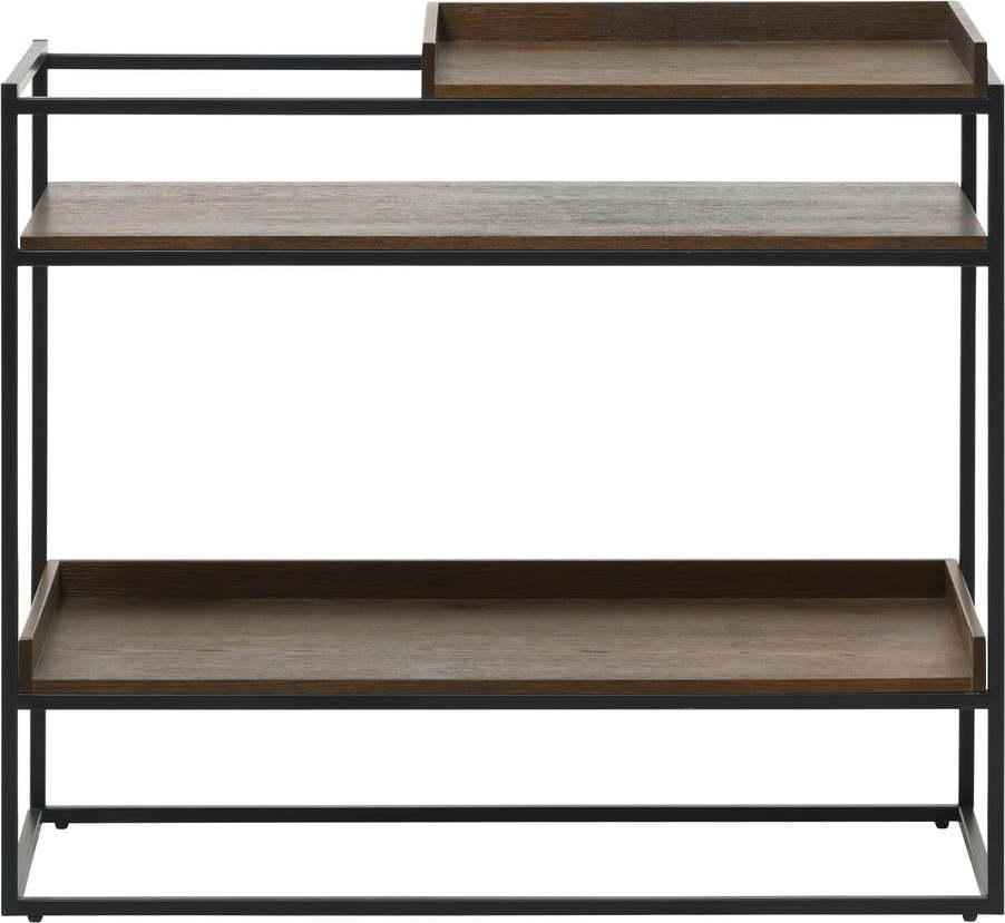 Černo-hnědý konzolový stolek 38x90 cm Rivoli – Unique Furniture